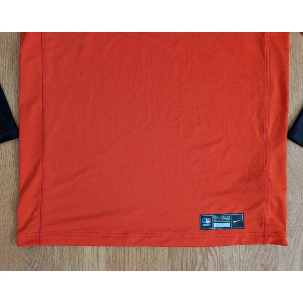 Nike Baseball Baltimore Orioles Shirt Long Sleeve XL Dri-Fit MLB Team Authentic